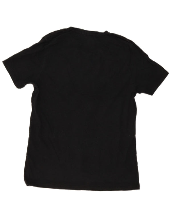 All Saints - Camiseta de corte regular para hombre, talla grande, algodón negro