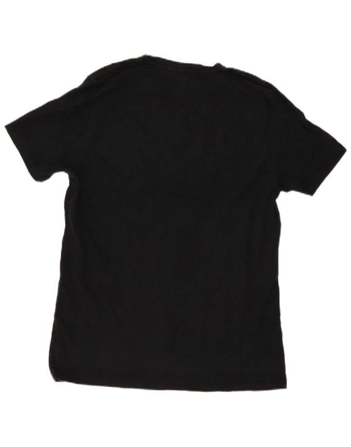 All Saints - Camiseta de corte regular para hombre, talla grande, algodón negro