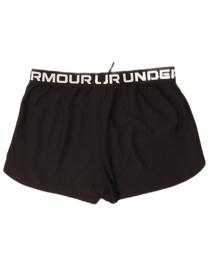 UNDER ARMOUR Pantalones cortos deportivos gráficos para niña 13-14 años XL Poliéster negro