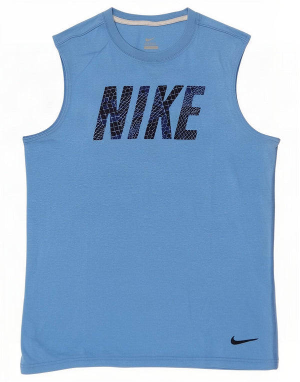 Nike Boys Graphic Vest Top 12-13 años Grande Azul Algodón