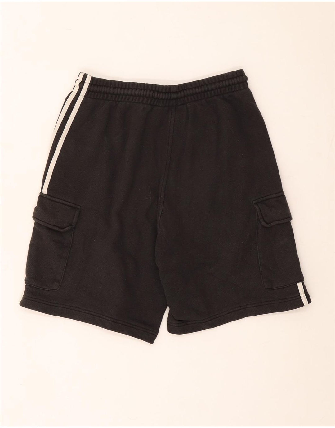 Pantalones cortos deportivos Adidas para hombre de algodón gris medio