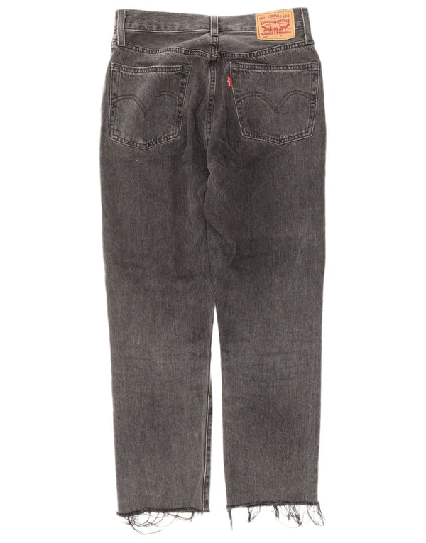 Levi's Vaqueros Rectos De Tiro Alto 501 Para Mujer W25 L26 Algodón Gris