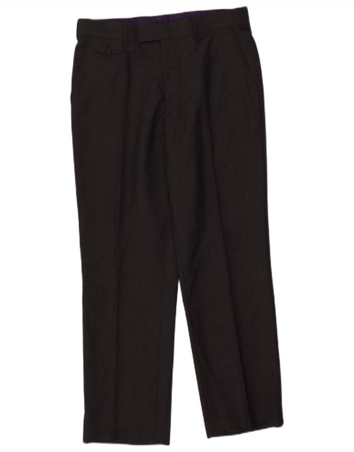 Pantalones de traje rectos para hombre de Ted Baker W33 L29 Gris