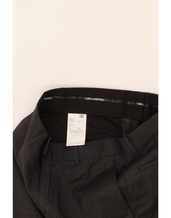 KARL LAGERFELD Mens Slim Suit Trousers IT 48 Medium W30 L29 Grey Vintage Karl Lagerfeld and Second-Hand Karl Lagerfeld from Messina Hembry 