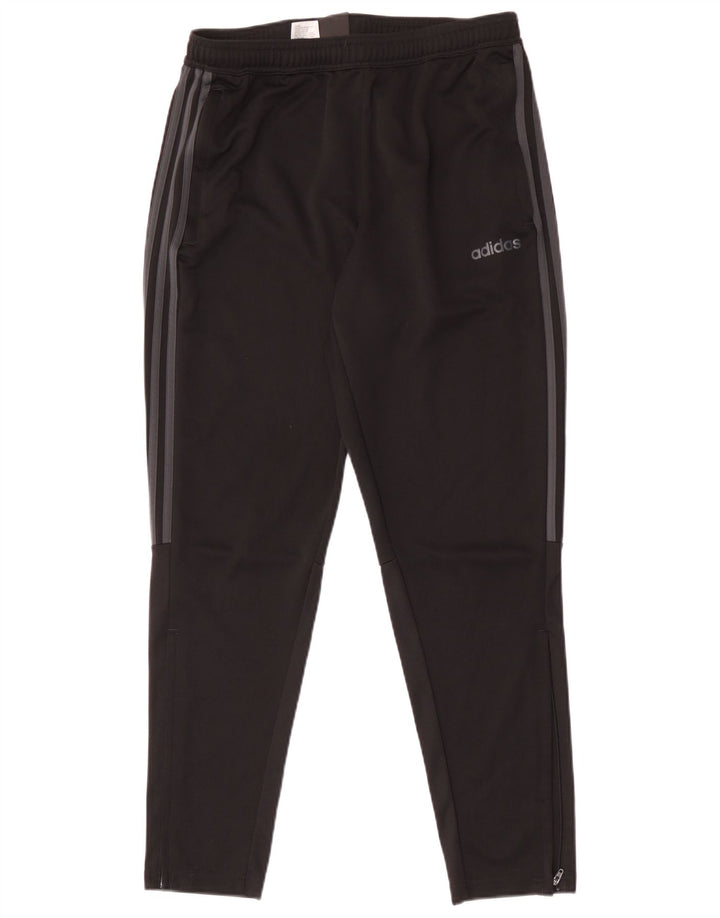 Adidas Hombre Climalite Pantalones De Chándal Grande Negro Colorblock Poliéster