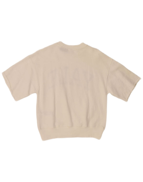 Zara Camiseta para niña con gráfico de ajuste holgado de la Universidad de Yale, 9-10 años, blanco