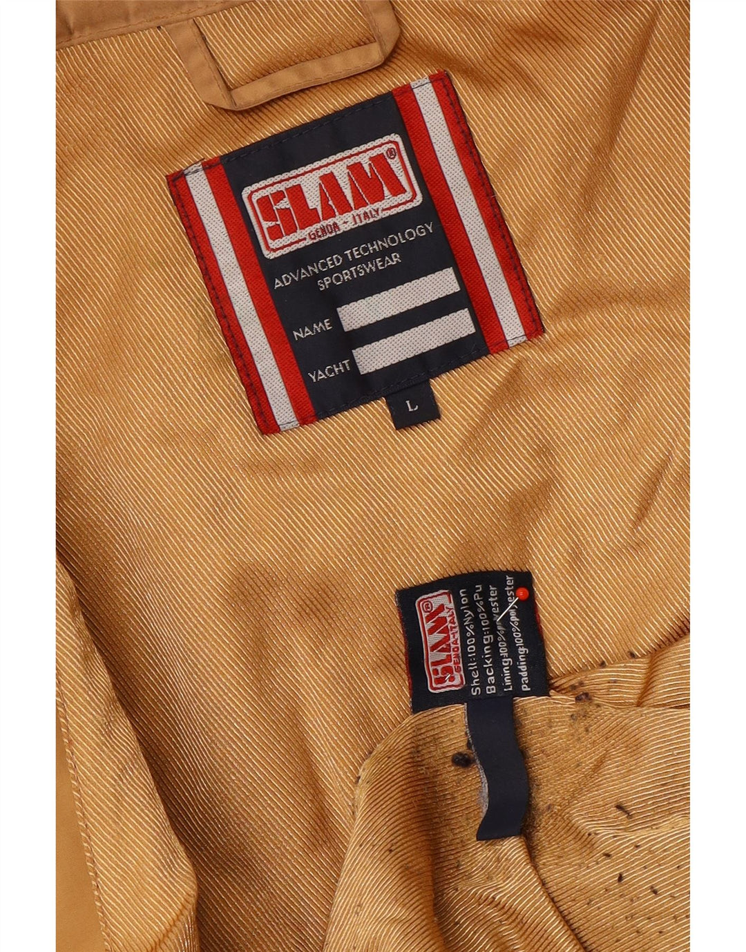 Slam Abrigo acolchado para mujer UK 46 Large Nylon marrón