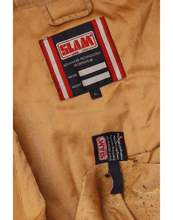 Slam Abrigo acolchado para mujer UK 46 Large Nylon marrón