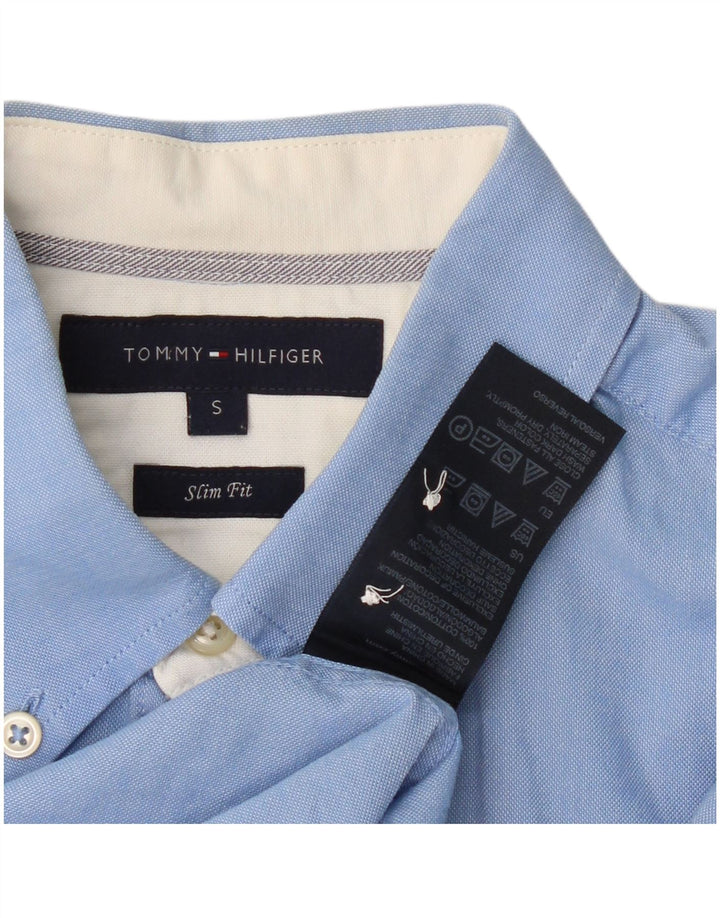 Camisa Tommy Hilfiger Hombre Slim Fit Algodón Azul Pequeño