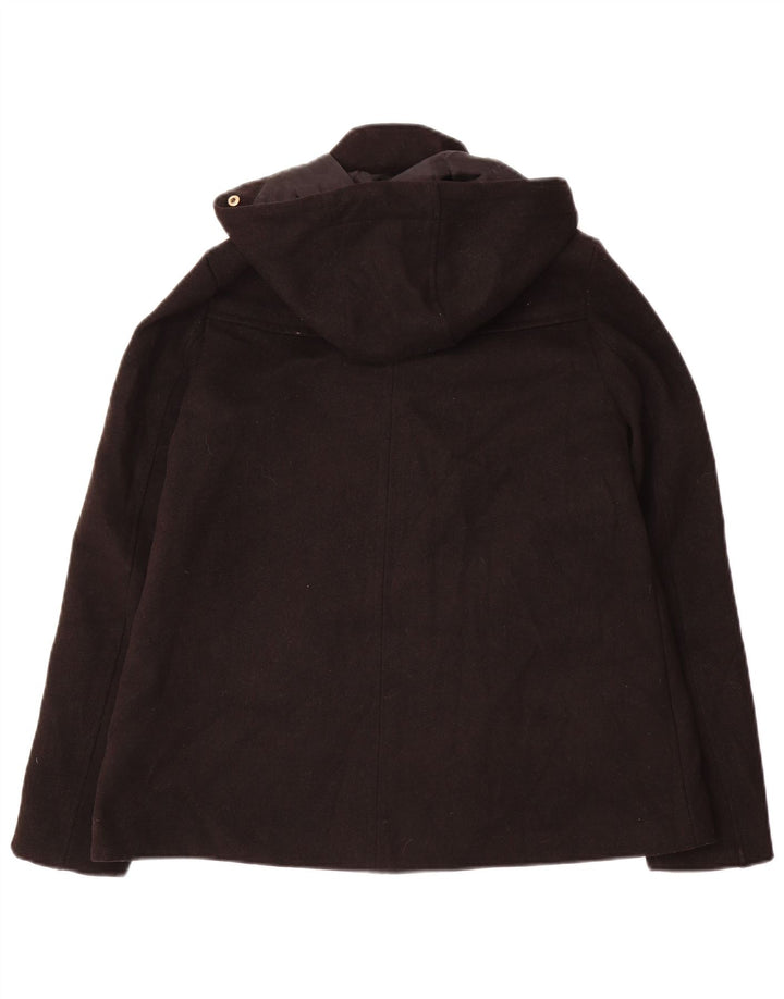 Zara Mujer Cazadora Bomber Con Capucha UK 6 XS Poliéster Negro