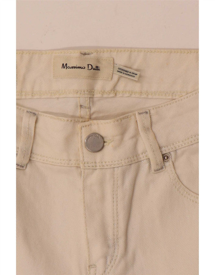 Vaqueros Pitillo Mujer Massimo Dutti W26 L28 Blanco