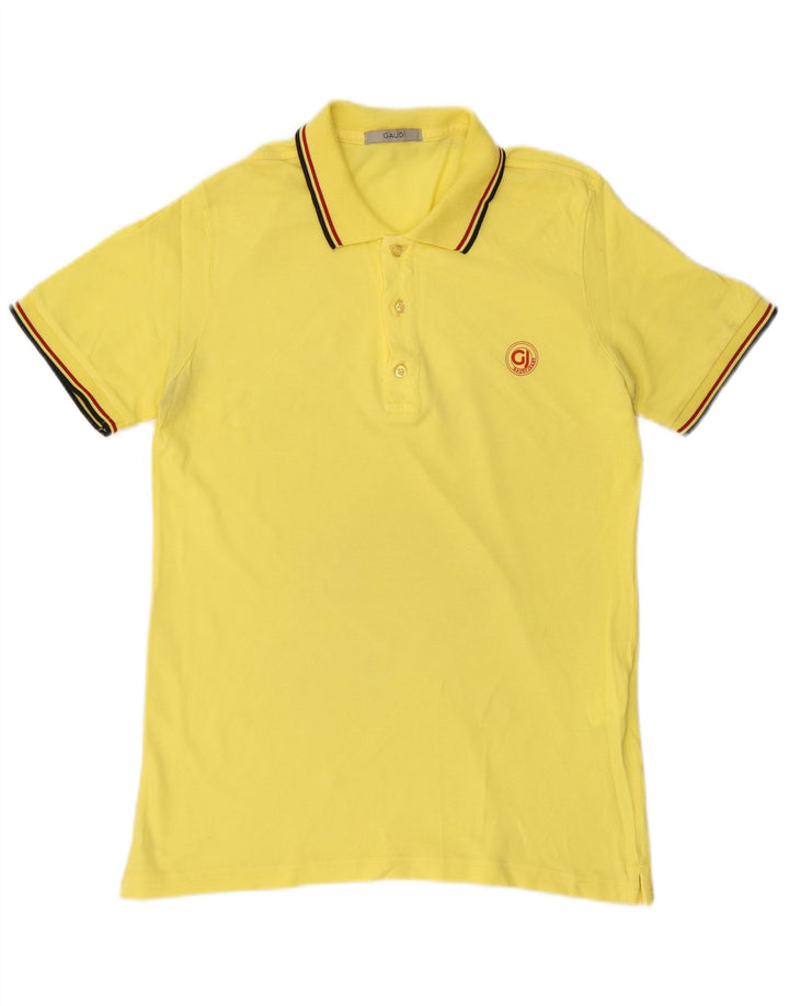 Polo GAUDI Hombre Grande Algodón Amarillo