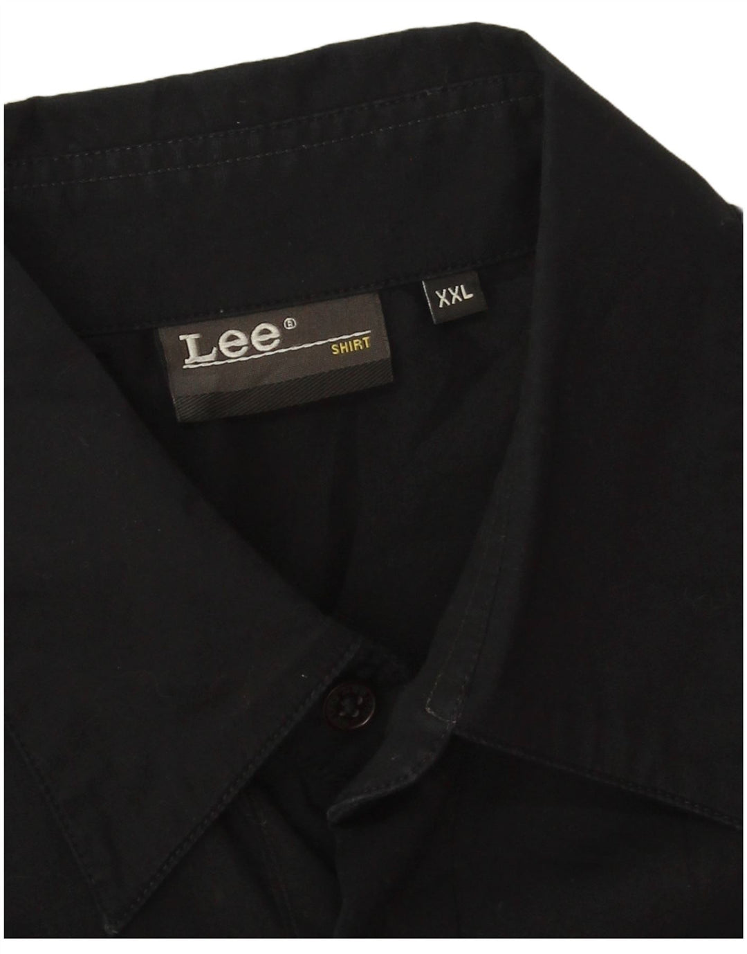 Lee Camisa de manga corta para hombre 2XL Algodón negro