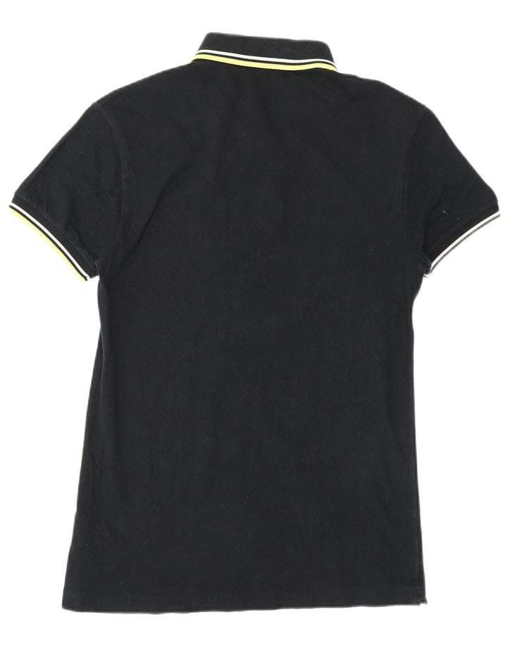 FRED PERRY Polo para hombre pequeño algodón negro