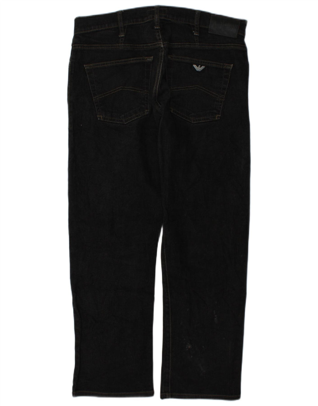 Armani Hombre Zathan Vaqueros Rectos W33 L28 Algodón Gris