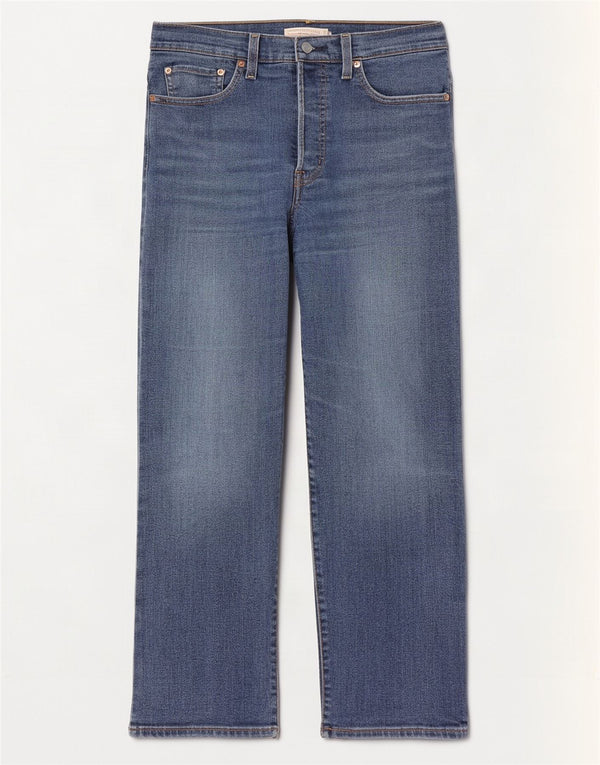 Vaqueros Levi's Ribcage Rectos Mujer W27 L29 Algodón Azul