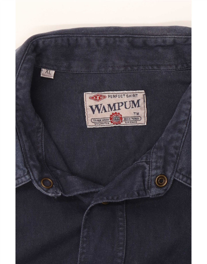 Wampum Camisa Vaquera Hombre XL Azul Marino