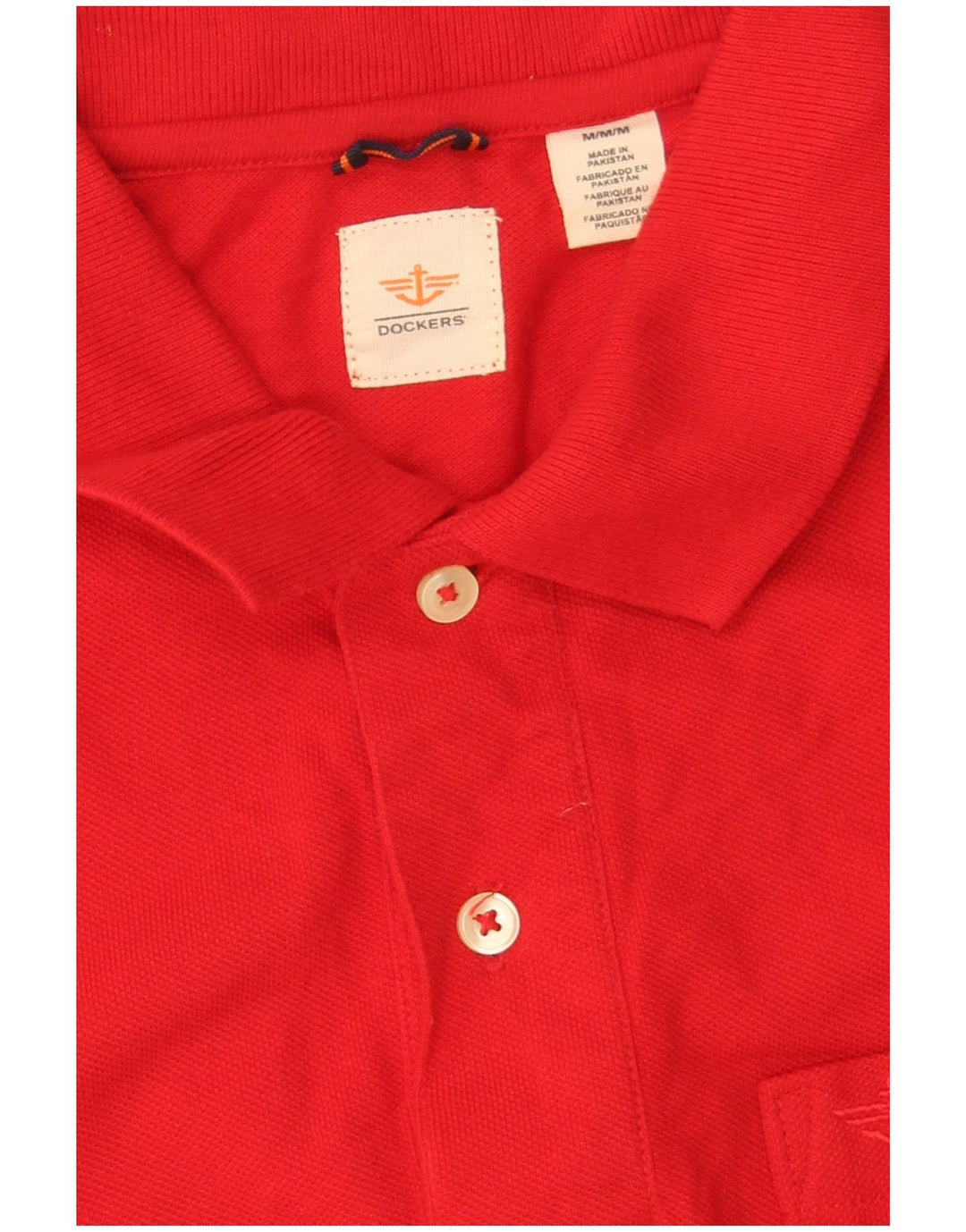 Dockers Polo Hombre Algodón Rojo Medio