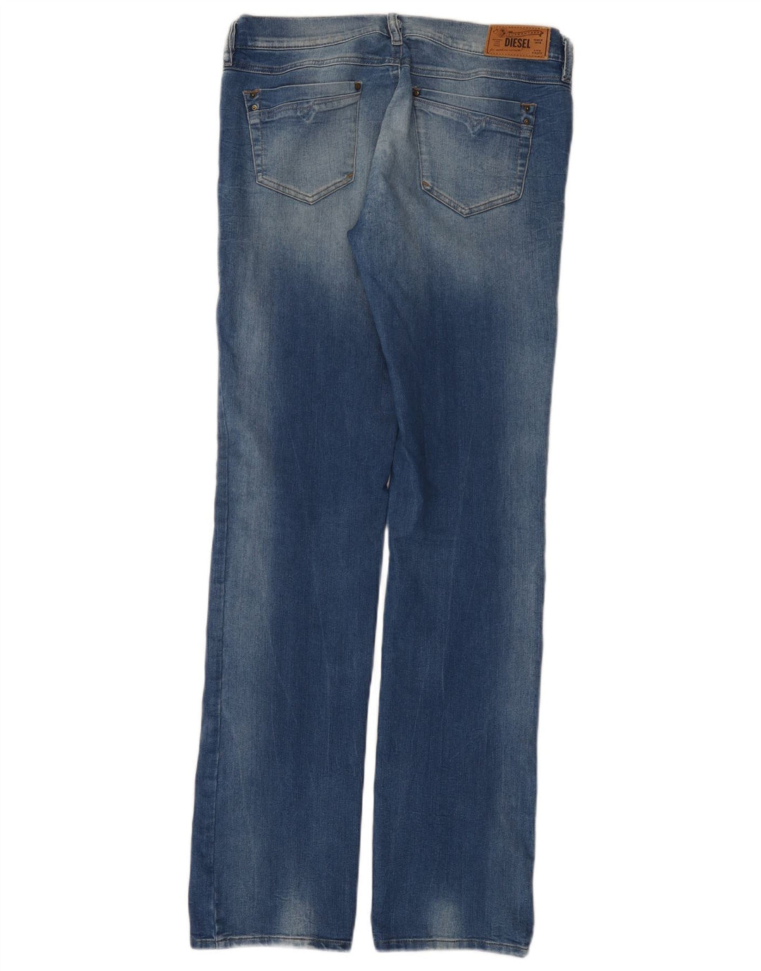 Diesel Mujer Ronhoir Regular Bootcut Jeans W32 L34 Algodón Azul