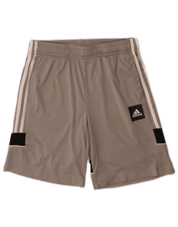 Adidas Pantalones cortos deportivos Aeroready para niños 13-14 años Gris Poliéster color block