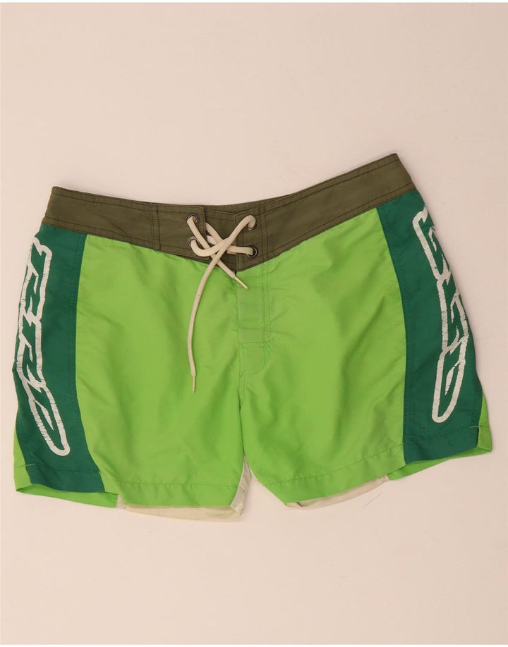 RRD Hombre Bañador con estampado gráfico Poliéster color block verde medio