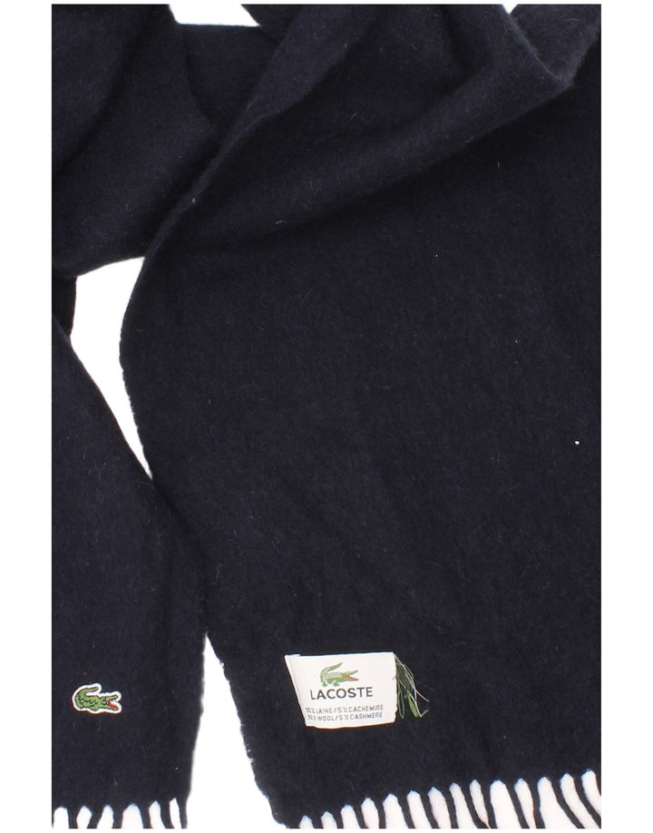Bufanda Lacoste para hombre rectangular talla única lana azul marino clásica