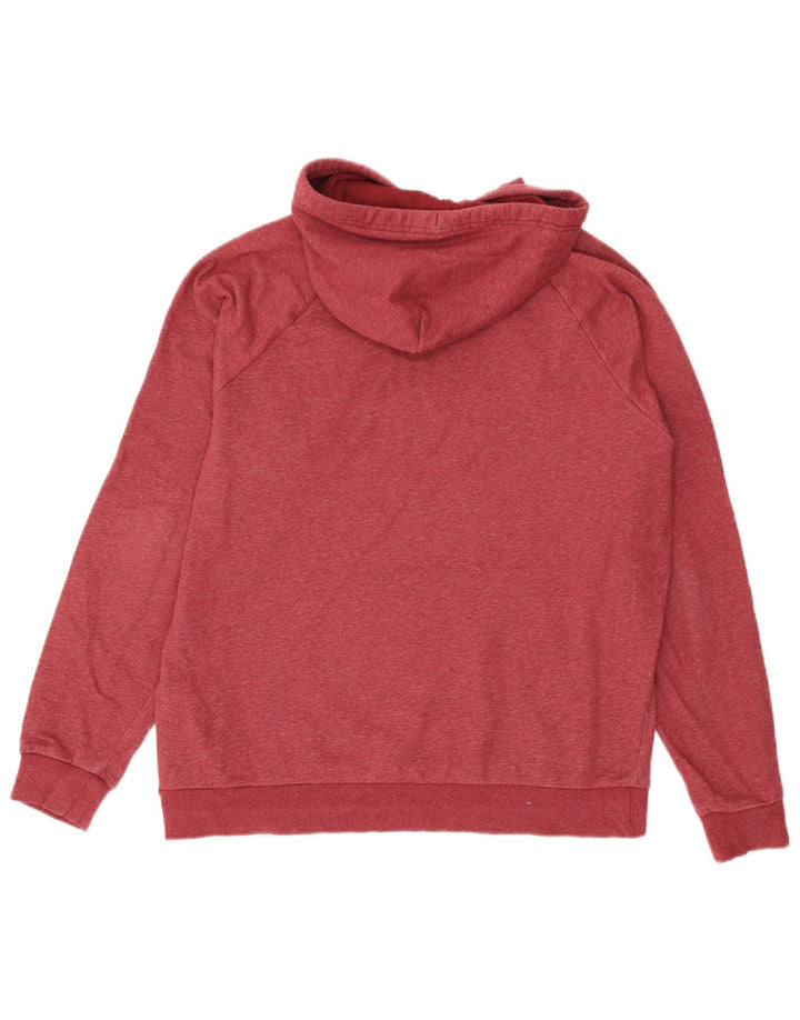 Under Armour Jersey con capucha para hombre, talla grande, algodón rojo