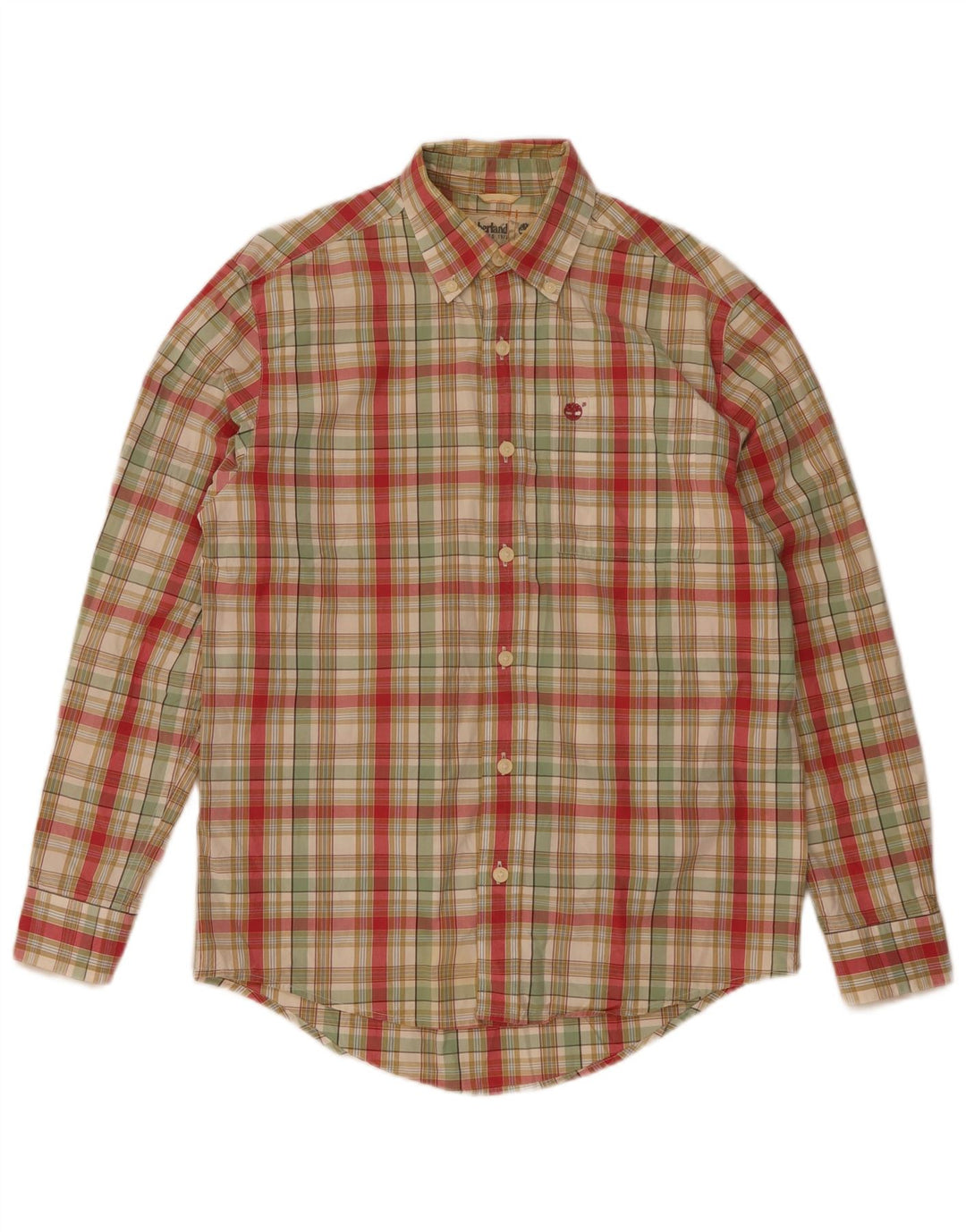 TIMBERLAND Camisa De Hombre Small Multicolor Check Cotton