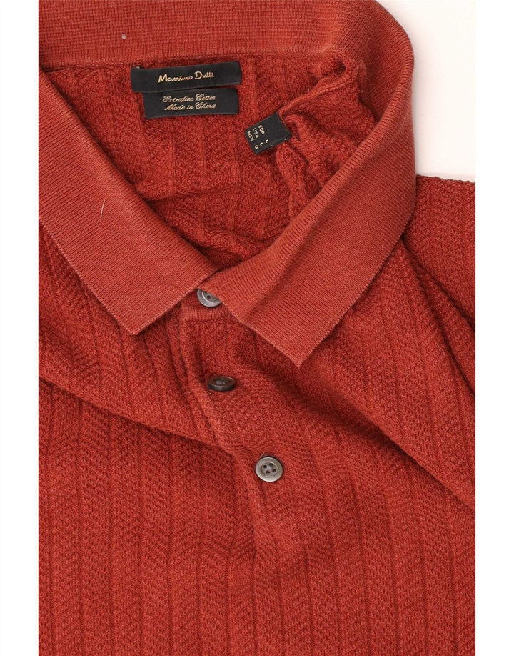 Massimo Dutti Polo Hombre Grande Rojo