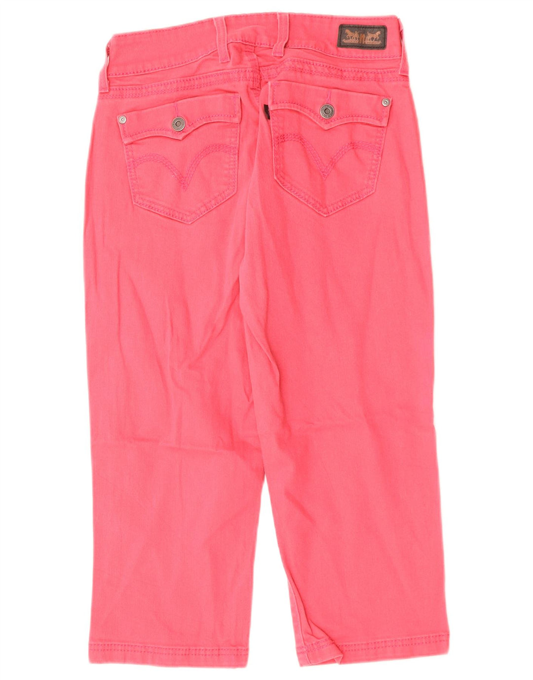 LEVI'S Capri Jeans para Mujer US 8 Mediano W28 L19 Algodón Rosa