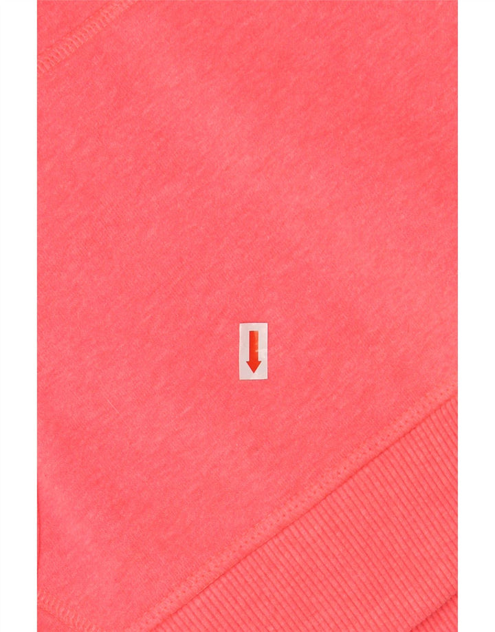 SUPERDRY Jersey con capucha gráfica para mujer UK 46 Large Pink Cotton