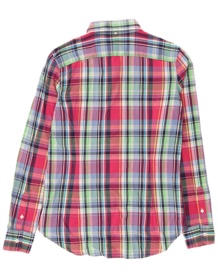 Ralph Lauren Camisa para mujer US 8 Mediana Algodón a cuadros multicolor
