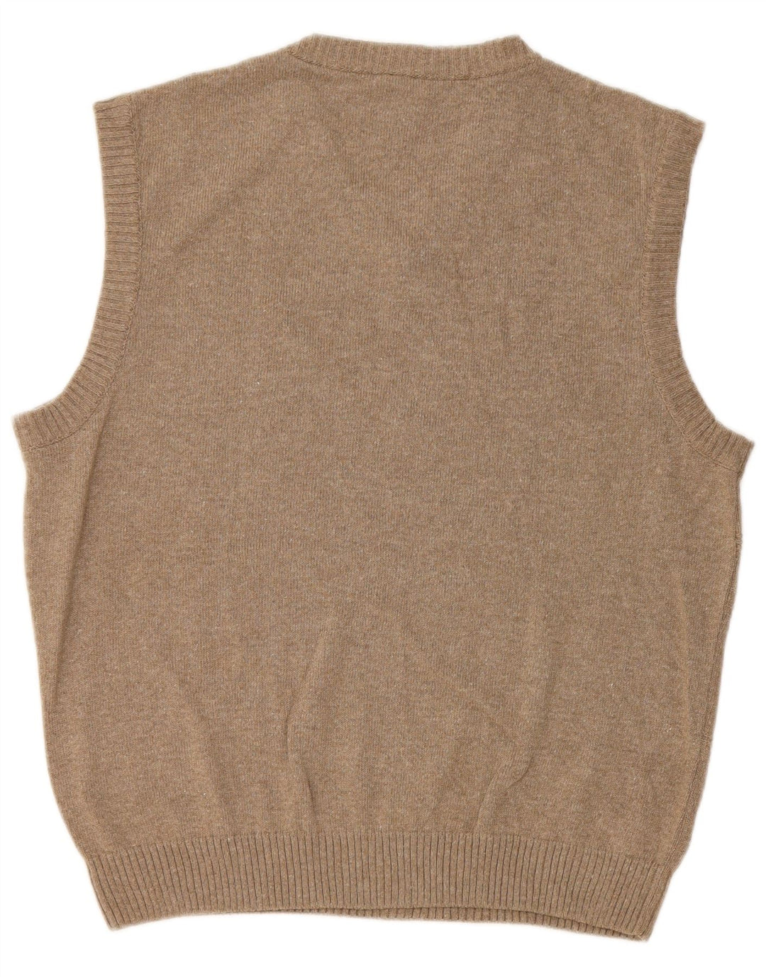 VINTAGE Chaleco para hombre Camiseta sin mangas Talla 38 Algodón gris medio