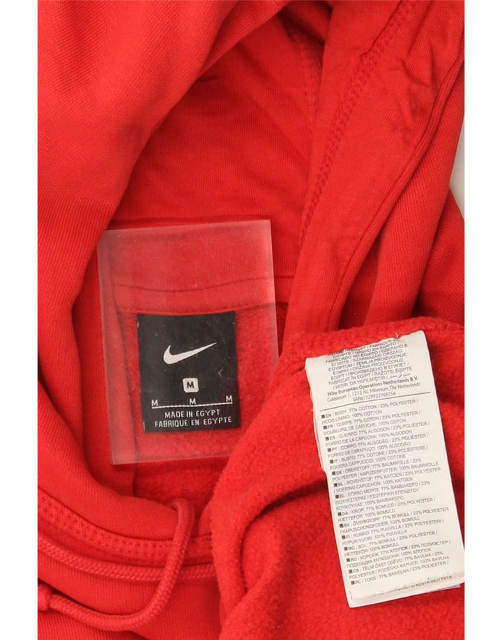 Nike - Sudadera con capucha para hombre, color rojo medio, algodón
