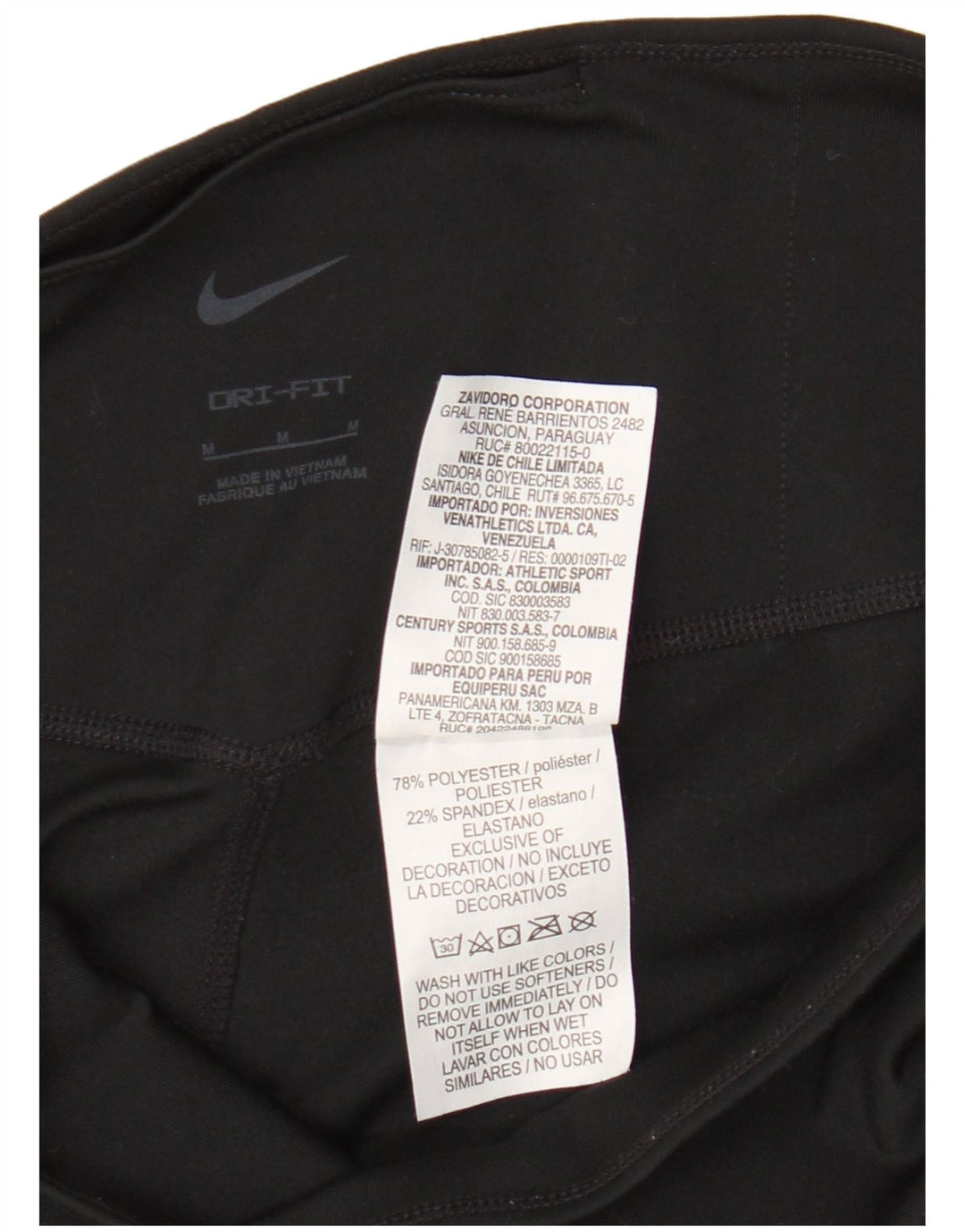 Nike - Pantalones cortos deportivos Dri Fit para mujer, talla M, poliéster negro