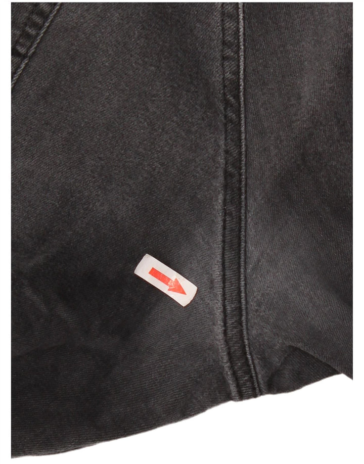 Hugo Boss Hombre Delaware Slim Jeans W38 L34 Algodón Gris