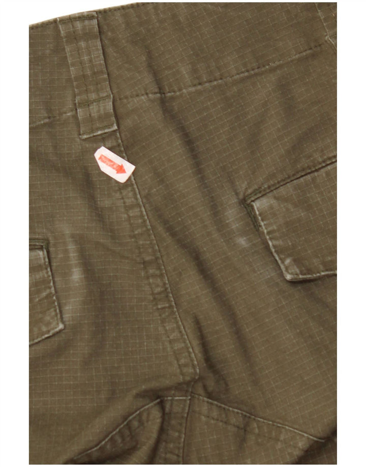 Pantalón cargo recto NIKE Mujer W34 L27 Algodón caqui