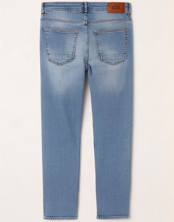 Vaqueros Hugo Boss Hombre Cropped W32 L25 Algodón Azul