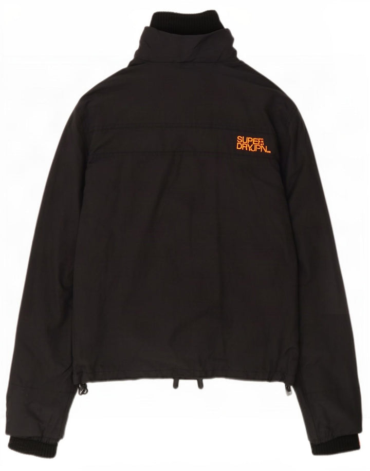 Superdry Chaqueta impermeable gráfica para hombre UK 38 Medium Black Nylon