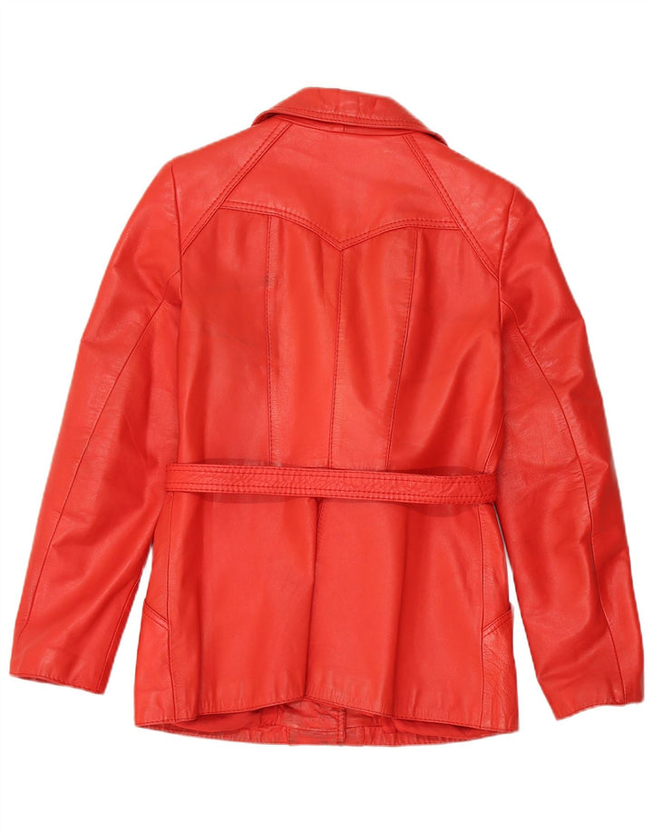 Gil Bret Chaqueta de cuero para mujer EU 38 Cuero rojo mediano
