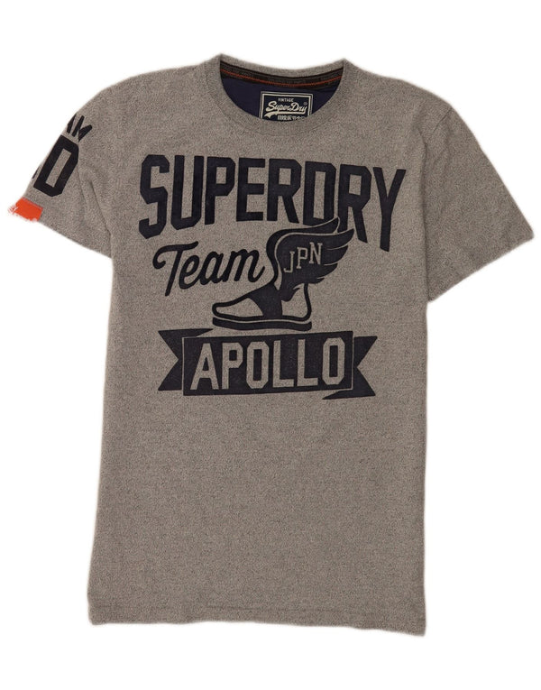 Superdry Camiseta Gráfica De Algodón Gris Medio Para Hombre