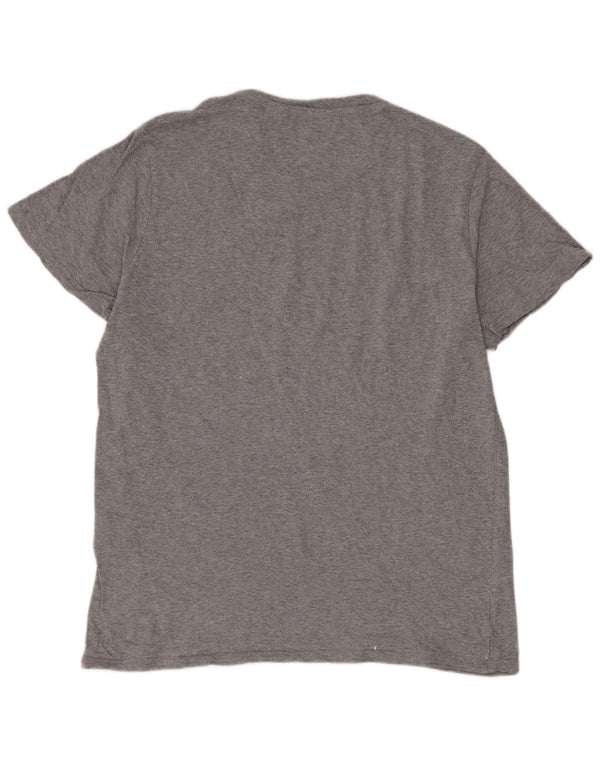 Levi's Camiseta gráfica para hombre Top grande de algodón a rayas grises