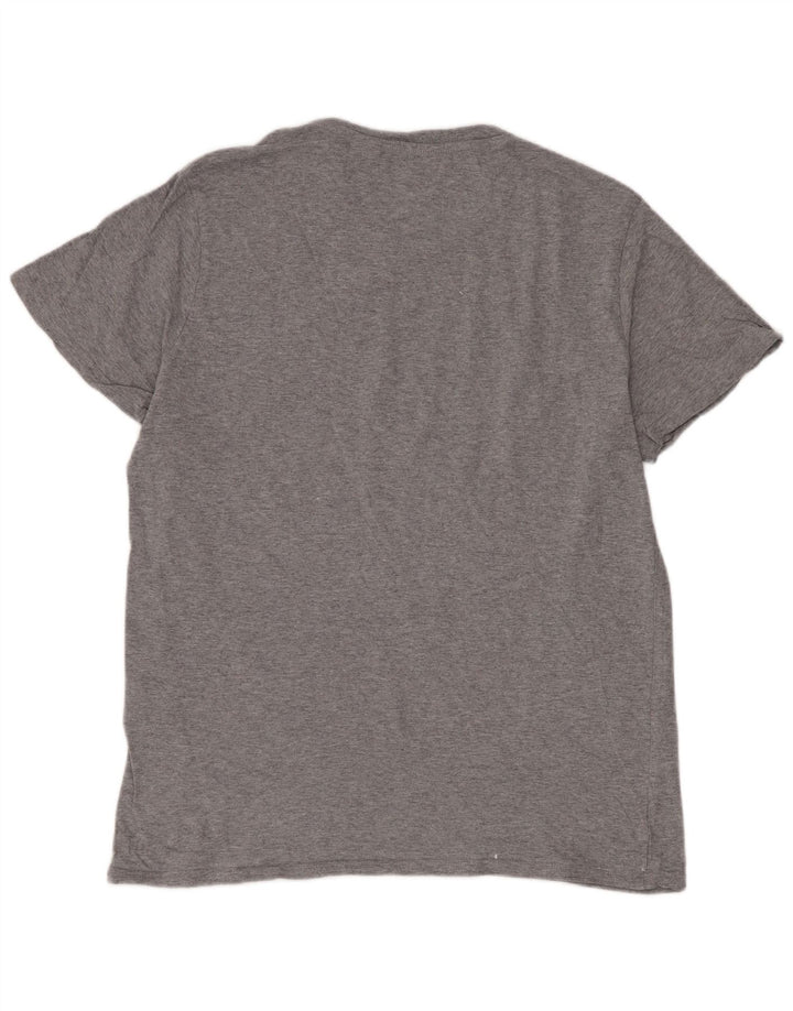 Levi's Camiseta gráfica para hombre Top grande de algodón a rayas grises