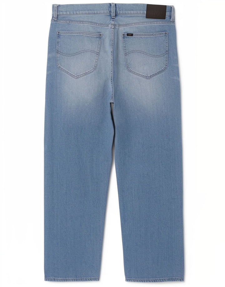 Vaqueros Lee Mujer Rectos W34 L29 Algodón Azul