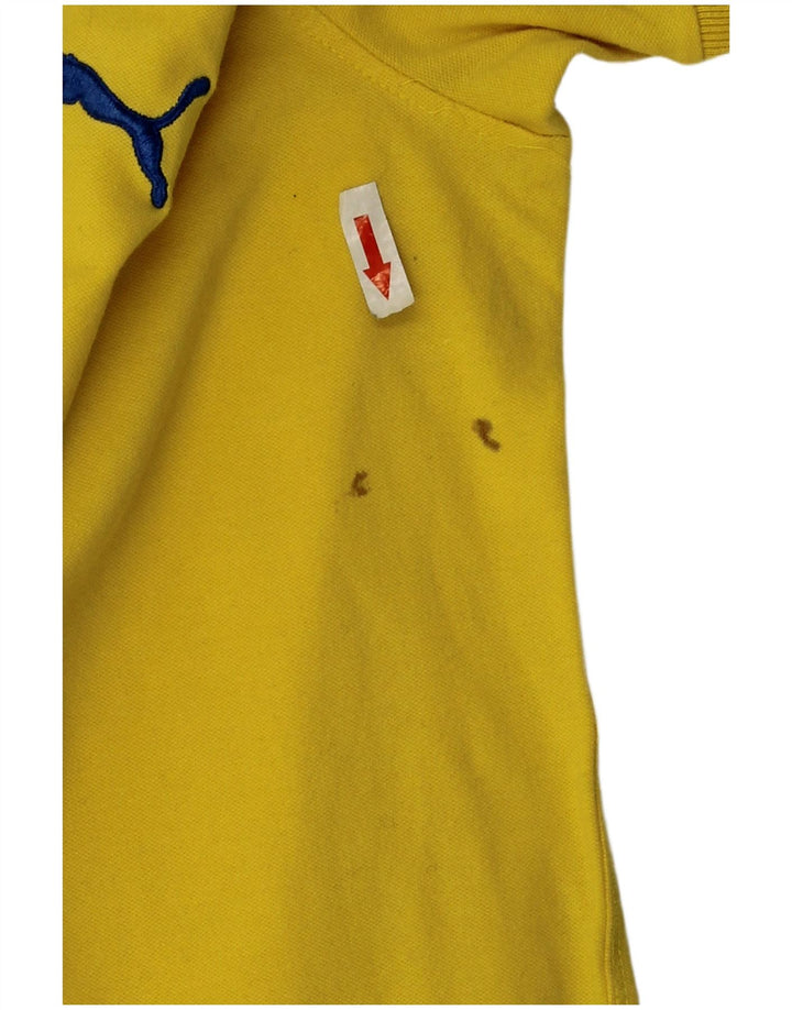 Polo Puma Hombre Pequeño Algodón Amarillo