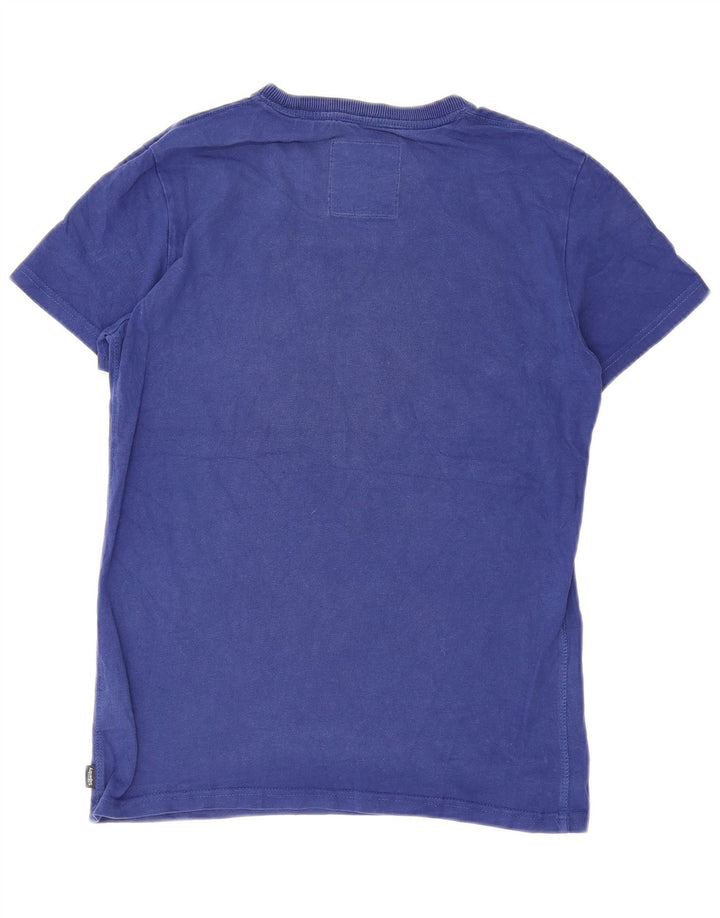 Superdry Camiseta con gráfico gráfico para hombre, talla pequeña, algodón azul