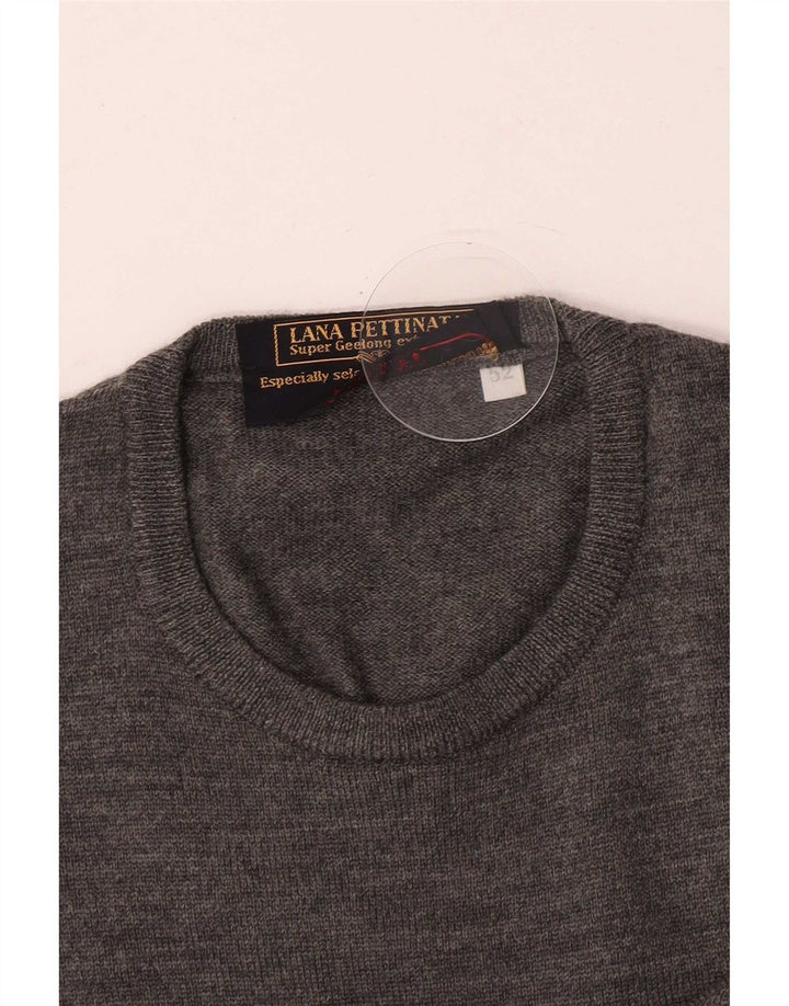Rodrigo Jersey de Cuello Redondo para Hombre IT 52 Large Gris Lana Virgen