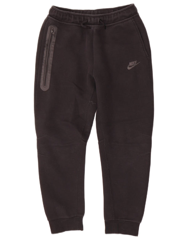 Nike - Pantalones de chándal para niño, 12-13 años, talla grande, algodón negro