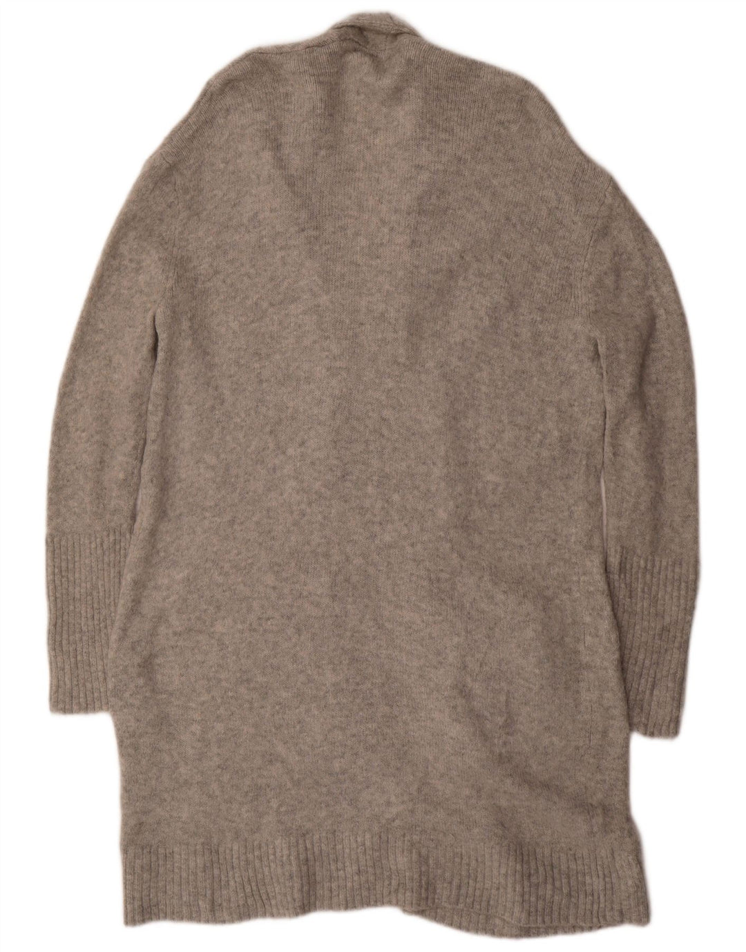 MOSSIMO Suéter tipo cárdigan abierto, largo y extragrande para mujer, talla 44, color gris medio