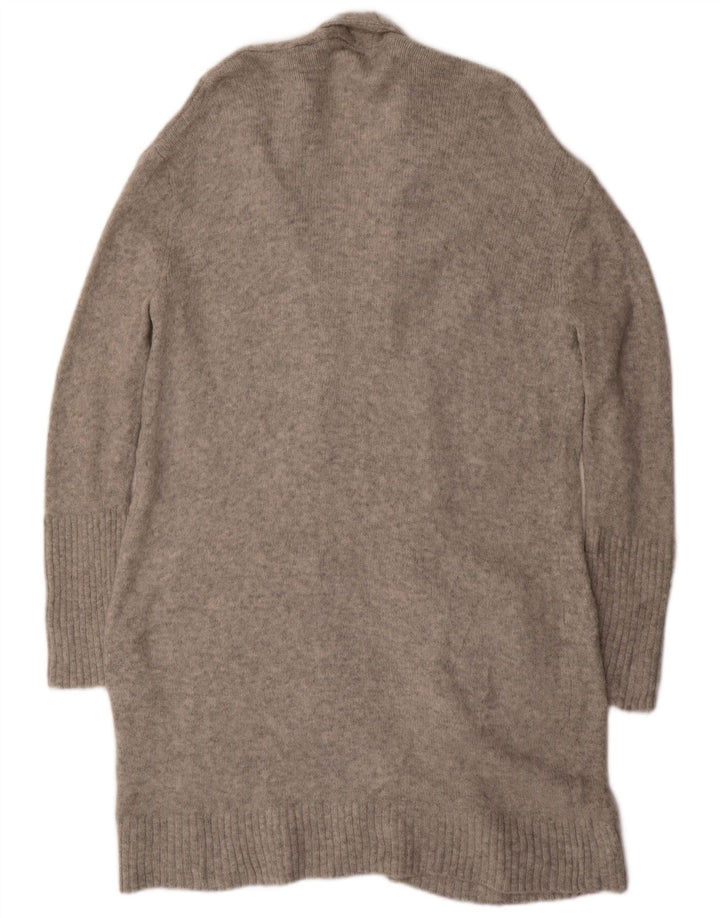 MOSSIMO Suéter tipo cárdigan abierto, largo y extragrande para mujer, talla 44, color gris medio